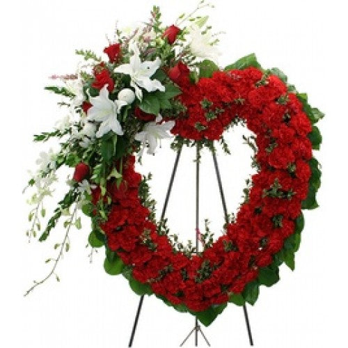 Crowned carnation Wreath