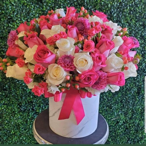 Pink & White Box