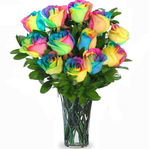 Rainbow Roses