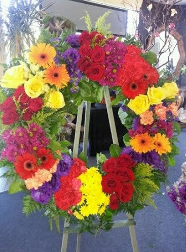 Rainbow Wreath