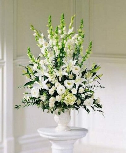 White Arrangement Vase